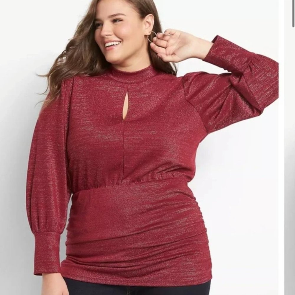 NWT Lane Bryant Illusion Collection Top